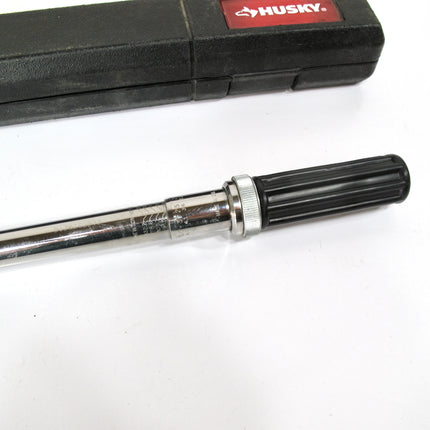 Husky 564394 Micrometer Torque Wrench with Case 10-100 ft/lbs