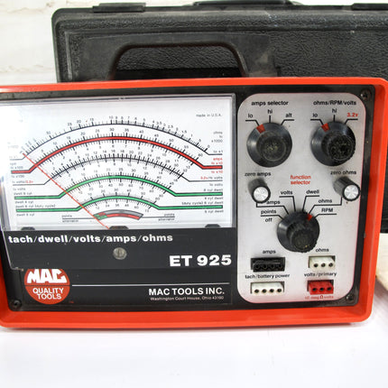 Mac Tools ET925 Tuning Station–Tach /Dwell/ Volts/Amps/Ohms
