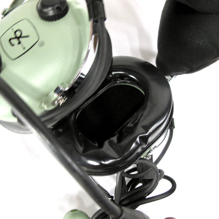 David Clark H10-13.4 Aviation Headset Microphone Dual GA Plugs Over Headphones