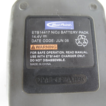 Blue Point ETB14417  14.4 Volt 2000mah 2.0 AH Power Tool Battery