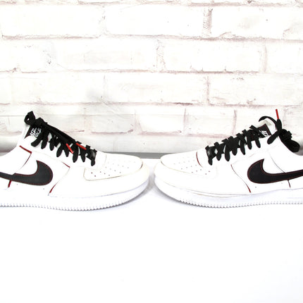 Nike Air Force 1 AF1/1 DC9895-100 White Varsity Red Low Top Sneaker Mens 11