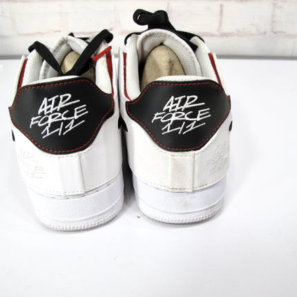 Nike Air Force 1 AF1/1 DC9895-100 White Varsity Red Low Top Sneaker Mens 11
