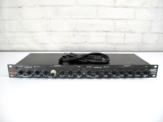 DBX 166XL 2-Channel Pro Audio 1U Rack Mount Stereo Compressor Limiter Gate