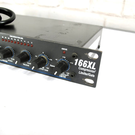 DBX 166XL 2-Channel Pro Audio 1U Rack Mount Stereo Compressor Limiter Gate