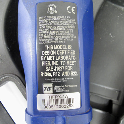 TIF RX-1A Refrigerant Leak Detector AC, A/C, FREON, R12, R22, R134a, CFC