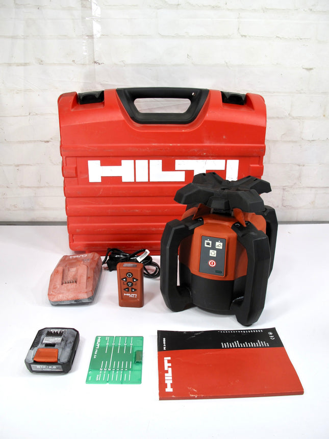 Hilti PR 30-HVSG Rotary Laser Level Green Beam W/ Charger 1 battery