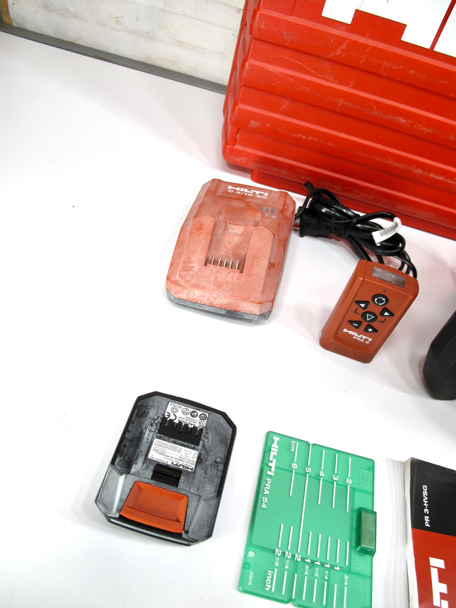 Hilti PR 30-HVSG Rotary Laser Level Green Beam W/ Charger 1 battery