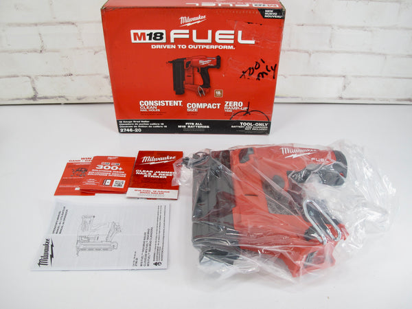 Milwaukee 2541-20 M12 FUEL 12V 18 Gauge Compact Brad Nailer Bare Tool