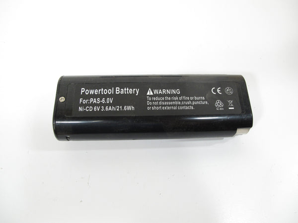 Ni-CD 6V 3.6Ah/21.6Wh 6V Battery for Paslode Impulse Nailers 900400 900420
