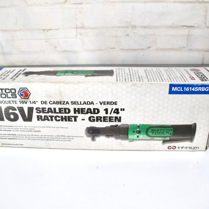 Matco Tools MCL1614SRBG Infinium 16 V 1/4” Sealed Head Ratchet 300 RPM
