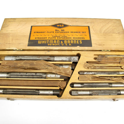 Whitman & Barnes No. 90 Straight Flute Expansion 13 Pc 1/4"-1" Reamer Set