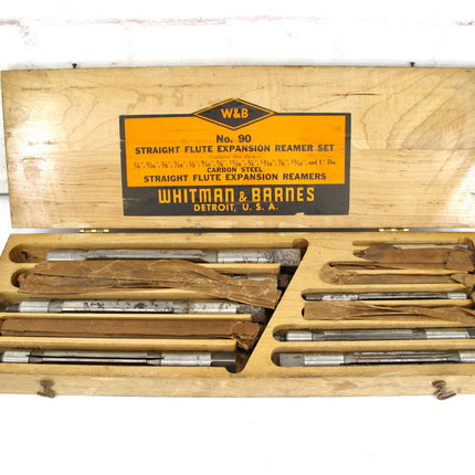 Whitman & Barnes No. 90 Straight Flute Expansion 13 Pc 1/4"-1" Reamer Set