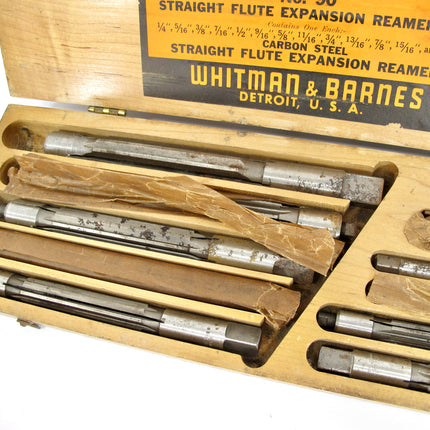 Whitman & Barnes No. 90 Straight Flute Expansion 13 Pc 1/4"-1" Reamer Set