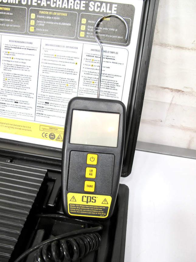 CPS Compute A charge CC220  220 lb Capacity HVAC Refrigerant Charging Scale