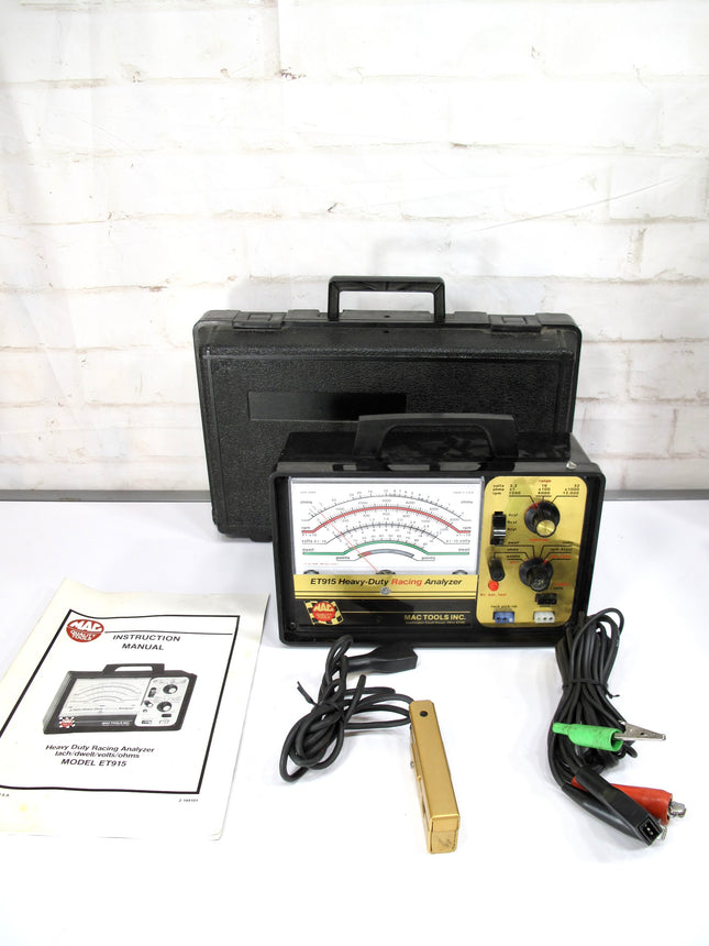 MAC Tools ET915 Heavy Duty Racing Analyzer with Case and Manual