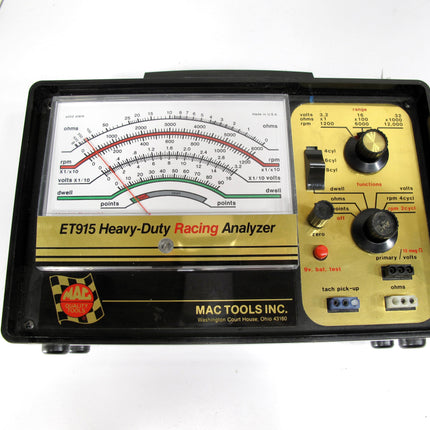 MAC Tools ET915 Heavy Duty Racing Analyzer with Case and Manual