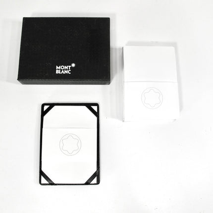 Mont Blanc NOTIZBLOCK 14109 Black Leather Notebook & Credit Card Wallet