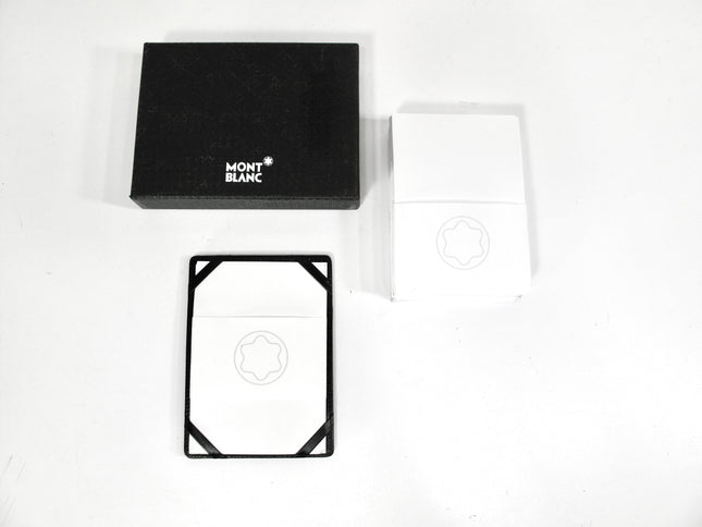 Mont Blanc NOTIZBLOCK 14109 Black Leather Notebook & Credit Card Wallet