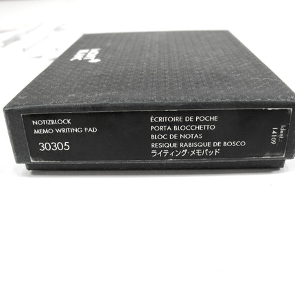 Mont Blanc NOTIZBLOCK 14109 Black Leather Notebook & Credit Card Wallet