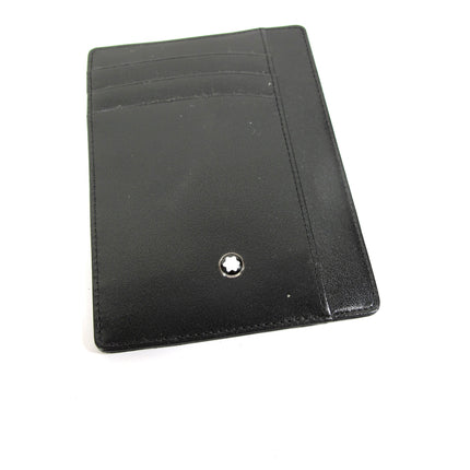 Mont Blanc NOTIZBLOCK 14109 Black Leather Notebook & Credit Card Wallet