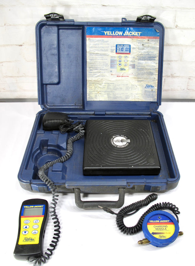 Ritchie Yellow Jacket 68813 HVAC 220lb  Refrigerant Scale with Charging Module