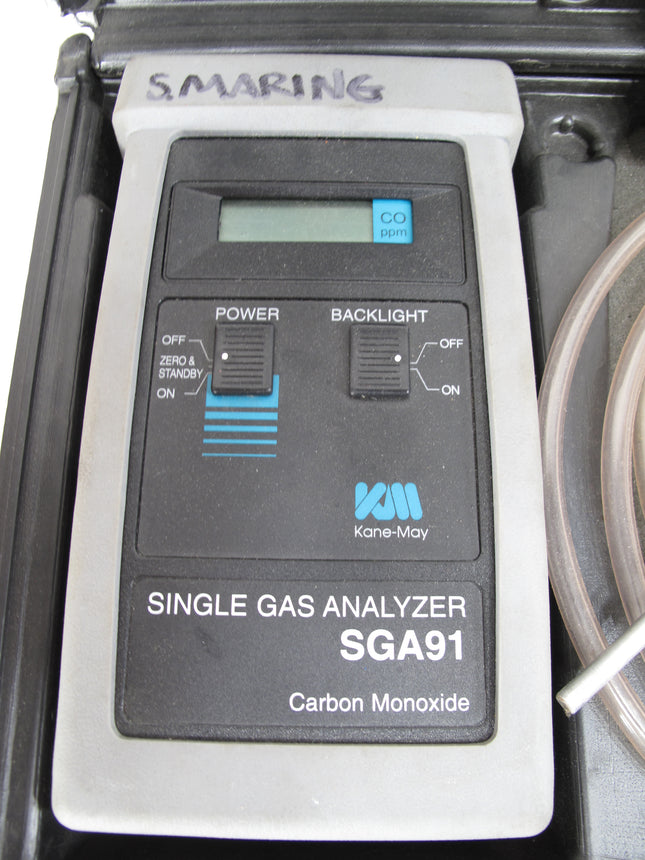 Kane-May Single Gas Analyzer SGA91 Carbon Monoxide Tester with Probe