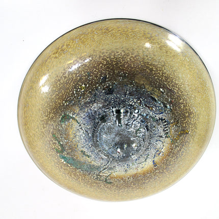 Kosta Boda Bertil Vallien Meteor 10.5 Inch Decorative Art Glass Plate