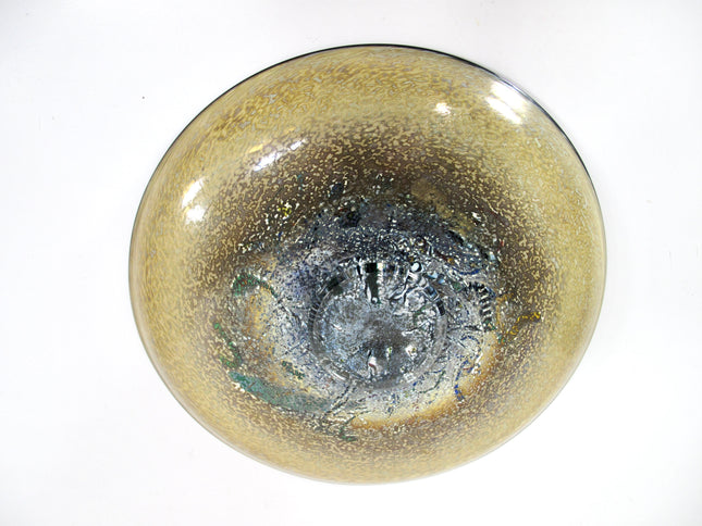 Kosta Boda Bertil Vallien Meteor 10.5 Inch Decorative Art Glass Plate