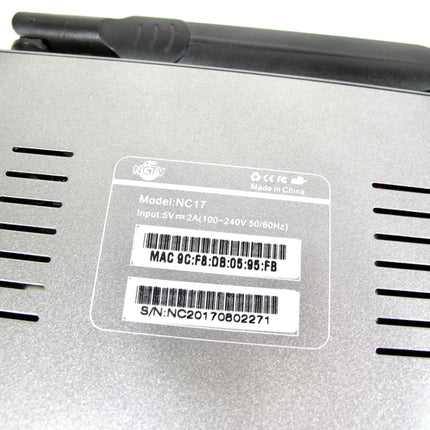 NCTV NC17 Android Media Content Streaming Box Supports  VC-1, H.264, MPEG-1, MPEG-2, MPEG-4, DIVX, RM, etc.
