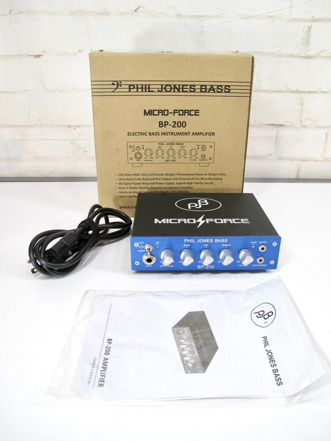 Phil Jones Bass Micro-force BP-200 Compact Bass Amplifier Head
