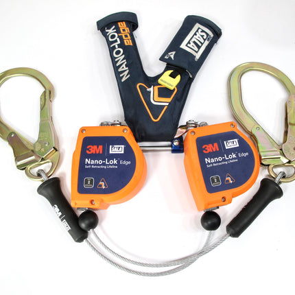 3M DBI-SALA Nano-Lok Edge Harness with Dual Self-Retracting Lifelines 3500276