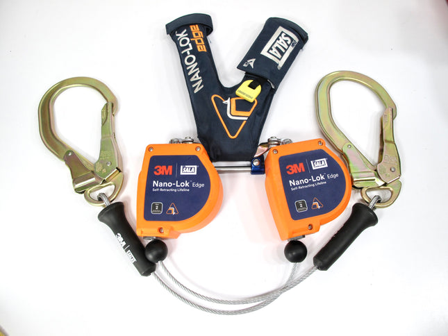 3M DBI-SALA Nano-Lok Edge Harness with Dual Self-Retracting Lifelines 3500276