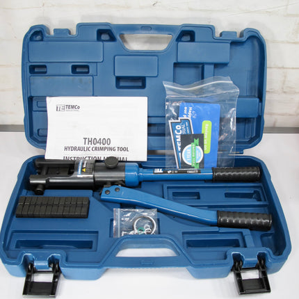 TEMCo Hydraulic Crimper TH0400 for Stainless Steel Cable Fittings 1/16"-1/4"