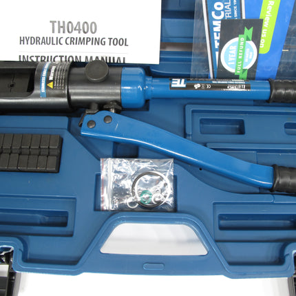 TEMCo Hydraulic Crimper TH0400 for Stainless Steel Cable Fittings 1/16"-1/4"