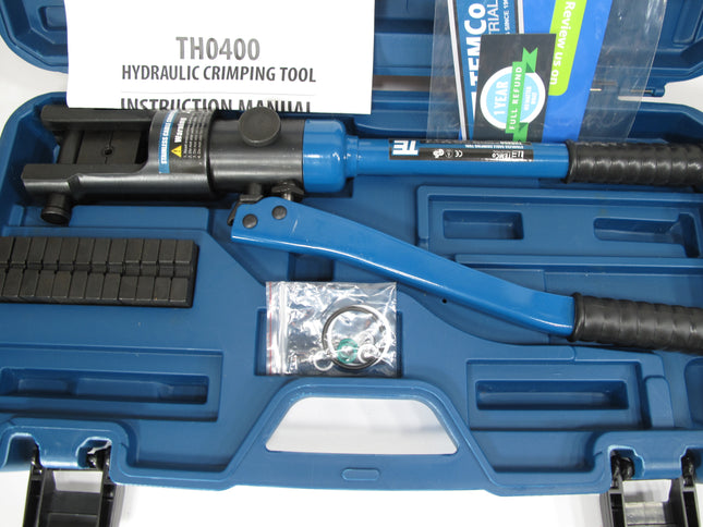 TEMCo Hydraulic Crimper TH0400 for Stainless Steel Cable Fittings 1/16"-1/4"