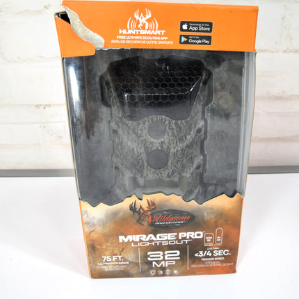 Wildgame Innovations Mirage Pro Lights out 32 MP, 75ft Trail Camera, SD card