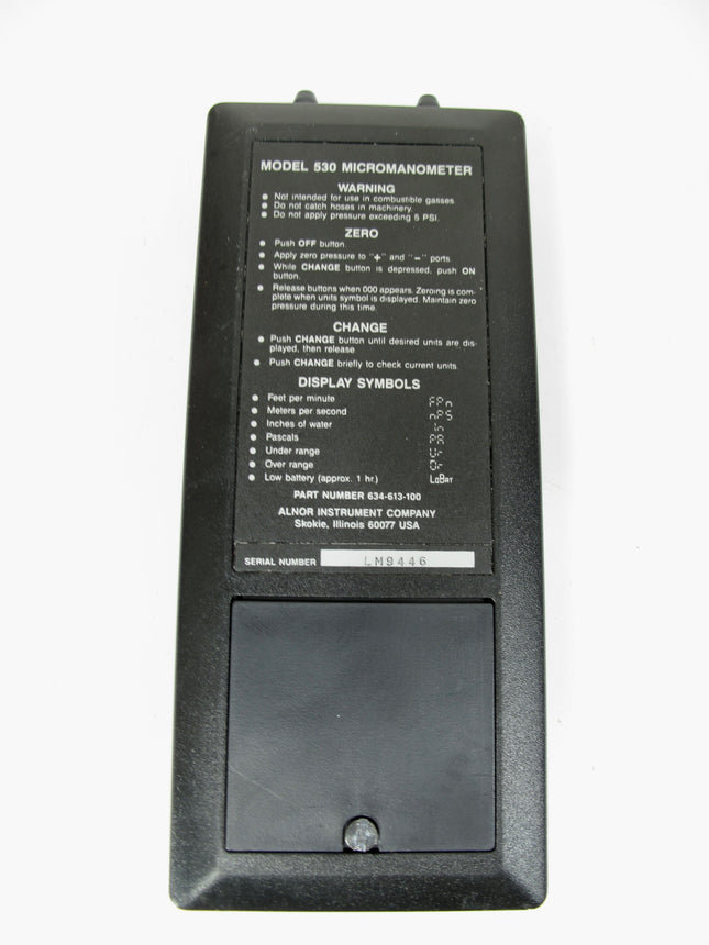 Alnor Eco Series AXD530 Micronanometer Multi Range