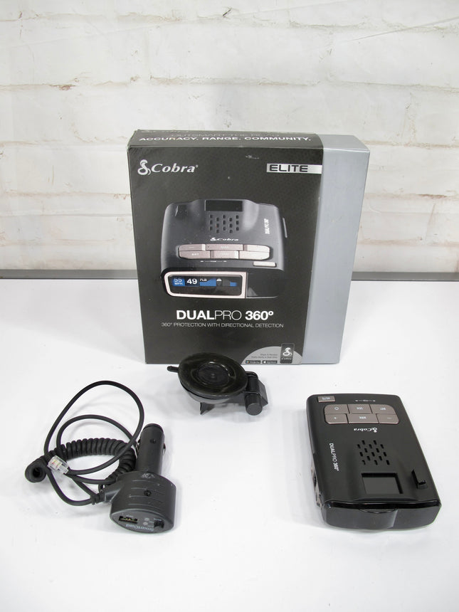 Cobra Elite Series DUALPRO 360° Radar Laser Detector Audio/Visual Alerts