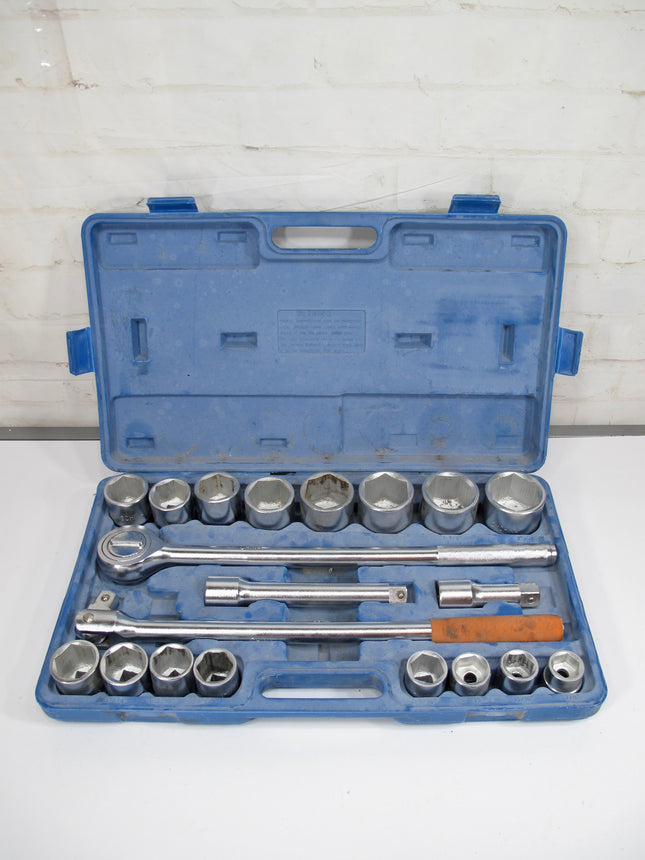 Cummins Industrial Tools 21-Piece Heavy Duty 3/4-Inch Drive SAE Socket Set.
