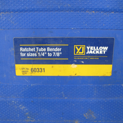 Yellow Jacket 60331 Ratchet Hand Tube Bender Kit 1/4 to 7/8 Inch Soft Copper