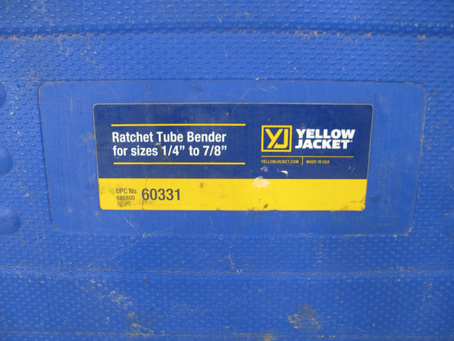 Yellow Jacket 60331 Ratchet Hand Tube Bender Kit 1/4 to 7/8 Inch Soft Copper