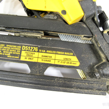 Dewalt D51276 15-Gauge 1 in.-2-1/2 in. Angled Pneumatic Air Finish Nailer