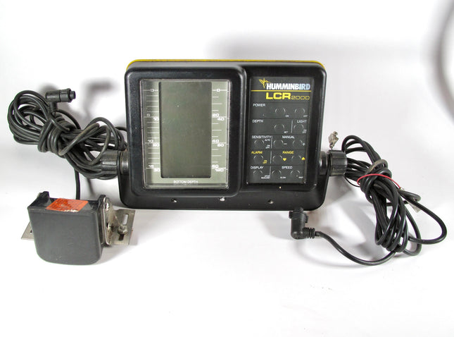 Hummingbird LCR 2000 Fish Finder Locator +Transducer+ Bracket USA