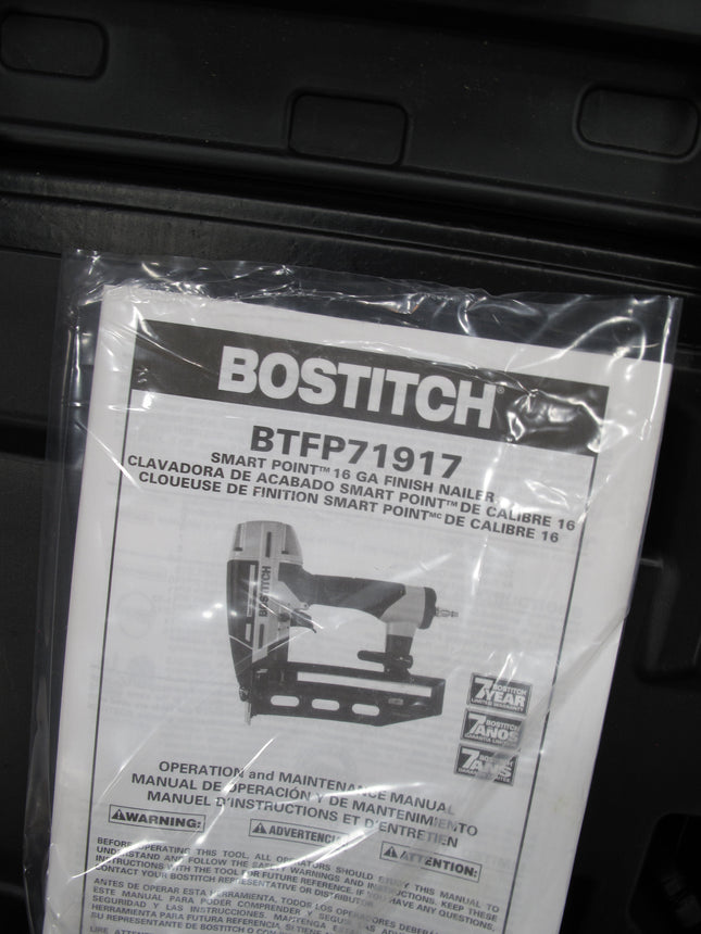 Bostitch BTFP71917 Smart Point 16 Ga Pneumatic Air Finish Nailer