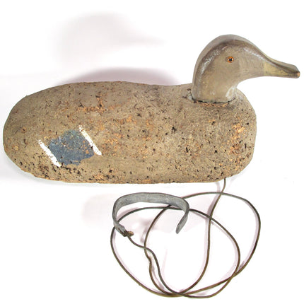 Oscar Quam Vintage Cork Duck Hunting Decoy