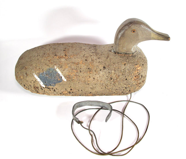 Oscar Quam Vintage Cork Duck Hunting Decoy