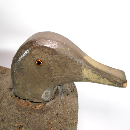 Oscar Quam Vintage Cork Duck Hunting Decoy