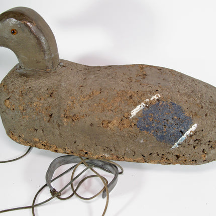 Oscar Quam Vintage Cork Duck Hunting Decoy