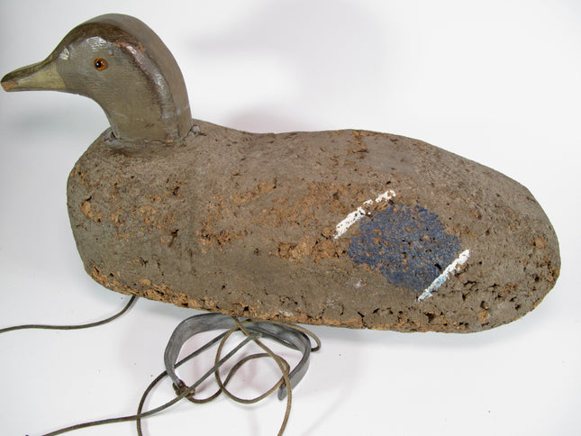 Oscar Quam Vintage Cork Duck Hunting Decoy