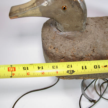 Oscar Quam Vintage Cork Duck Hunting Decoy